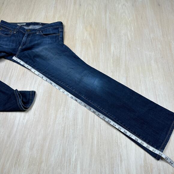 AG Adriano Goldschmied Jessie Curvy Bootcut Blue Dark Wash Casual Denim Jeans 26 - Picture 8 of 16
